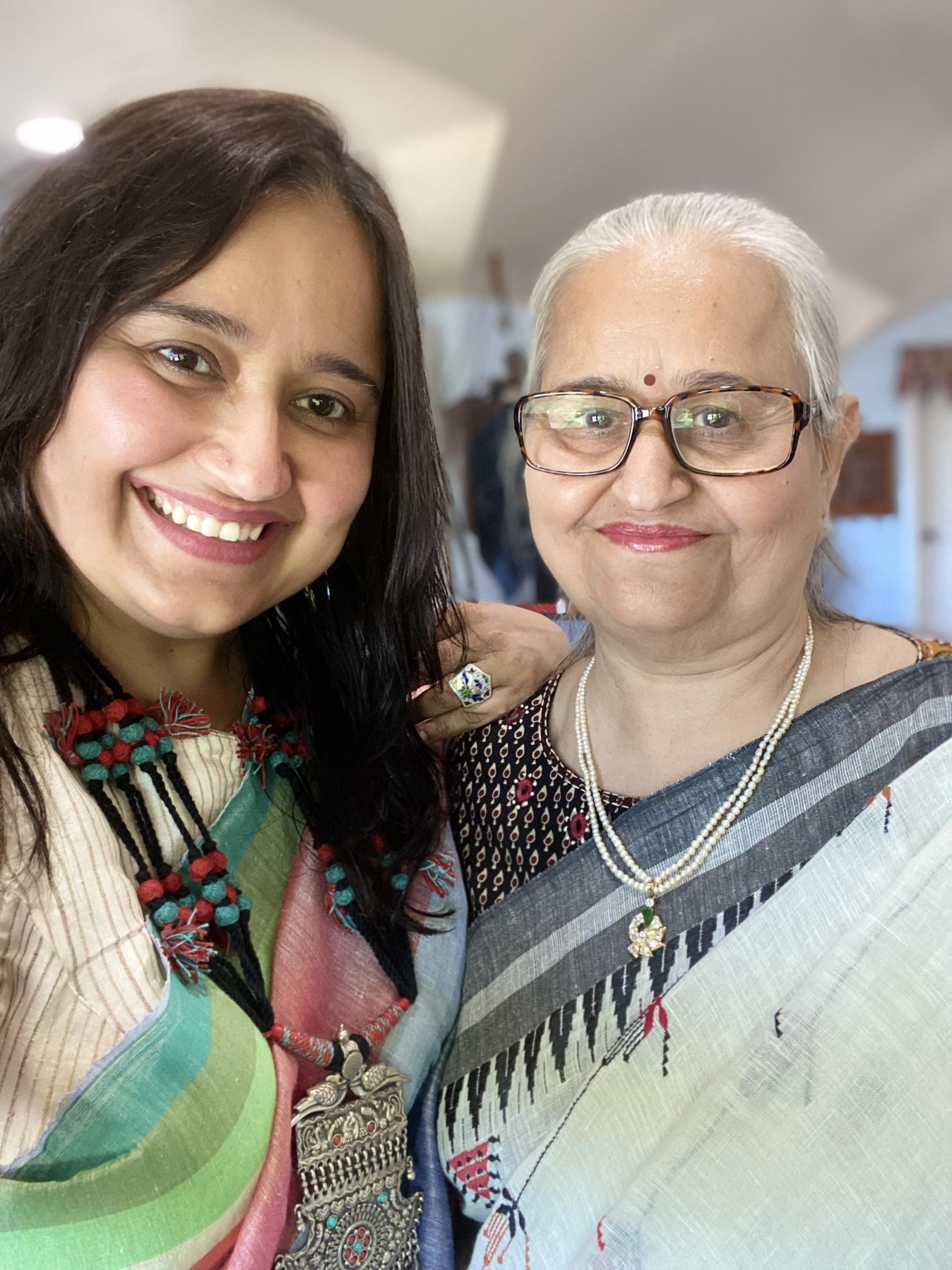 Shital and Bindu at Pehramni’s first showcase in 2021