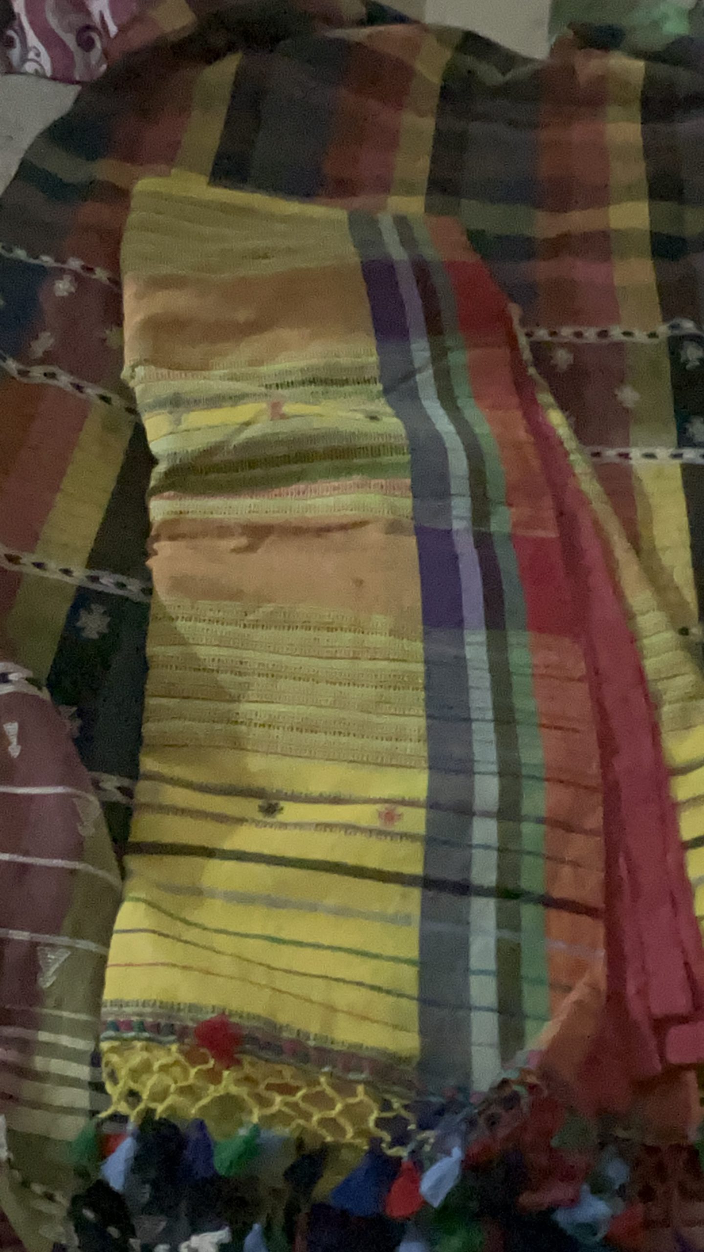 Close-up of a woven Kutch textile