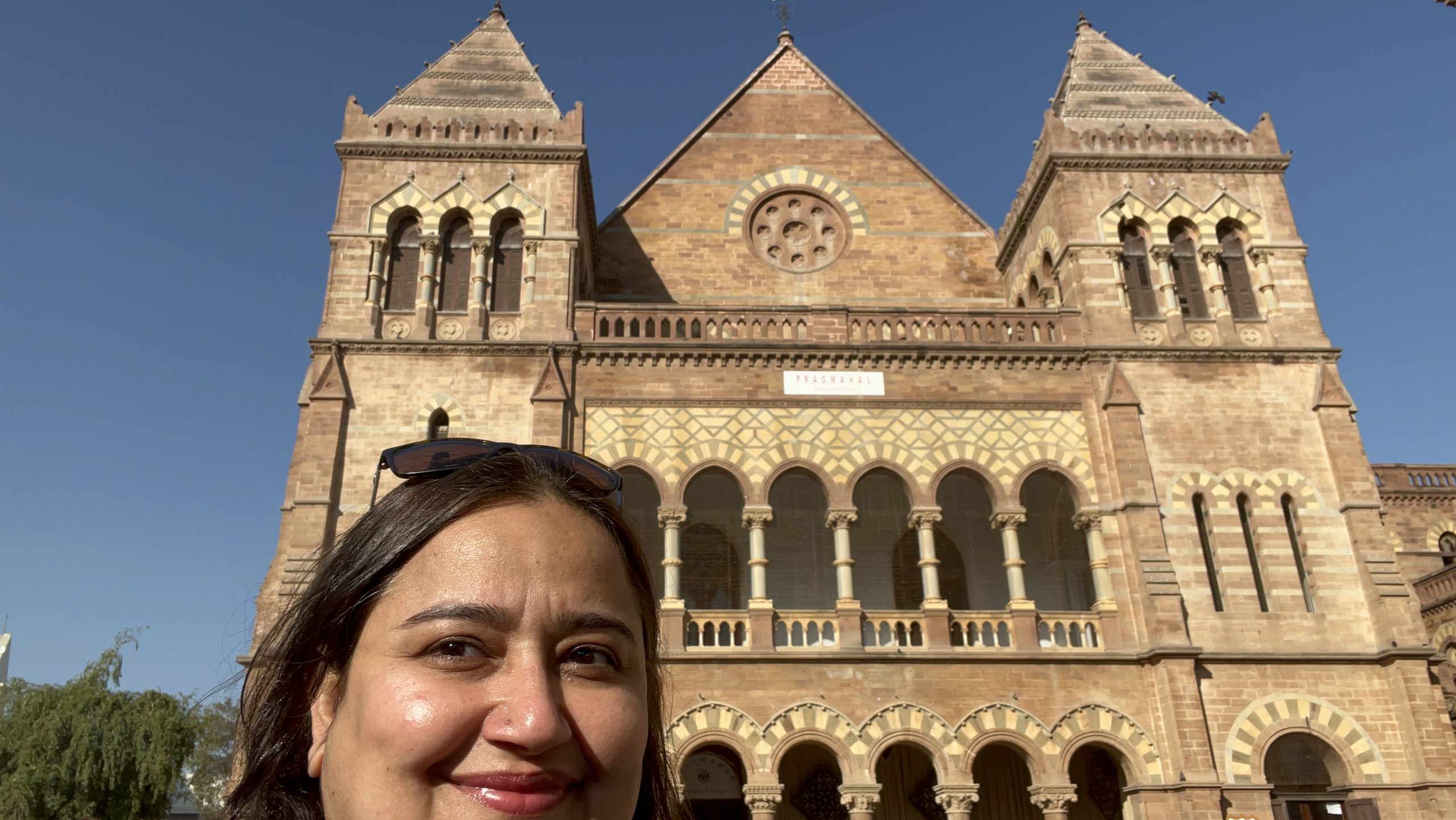 A fun travel moment at a historic place in Kutch